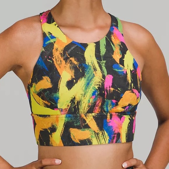 lululemon athletica Other - 28. NWT Lululemon Wunder Train Longline Bra Undertone Black Multi